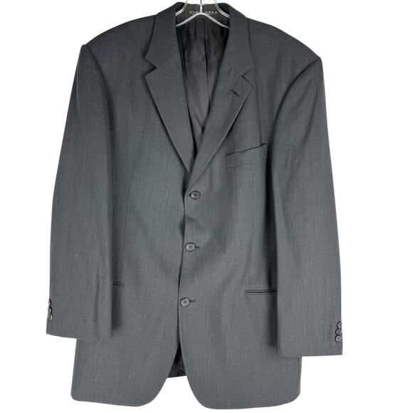 Hugo Boss Einstein/Sigma Wool Charcoal Gray 2pc Suit Size 46R - Picture 2 of 12